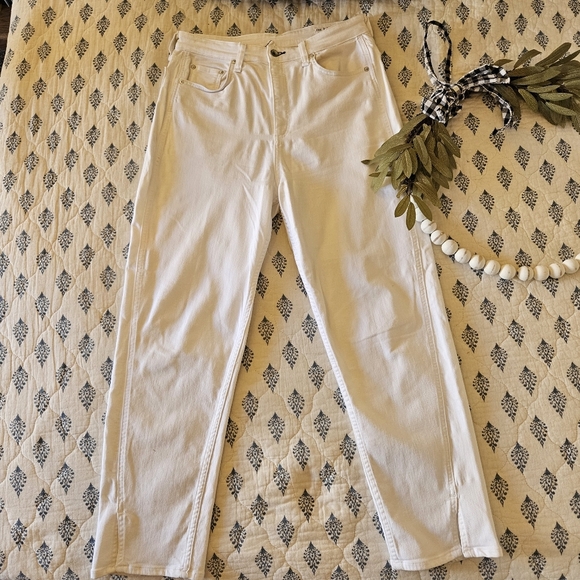 RAG & BONE Nina High-Rise Cigarette White Ankle Jeans Size 32 - Picture 2 of 12